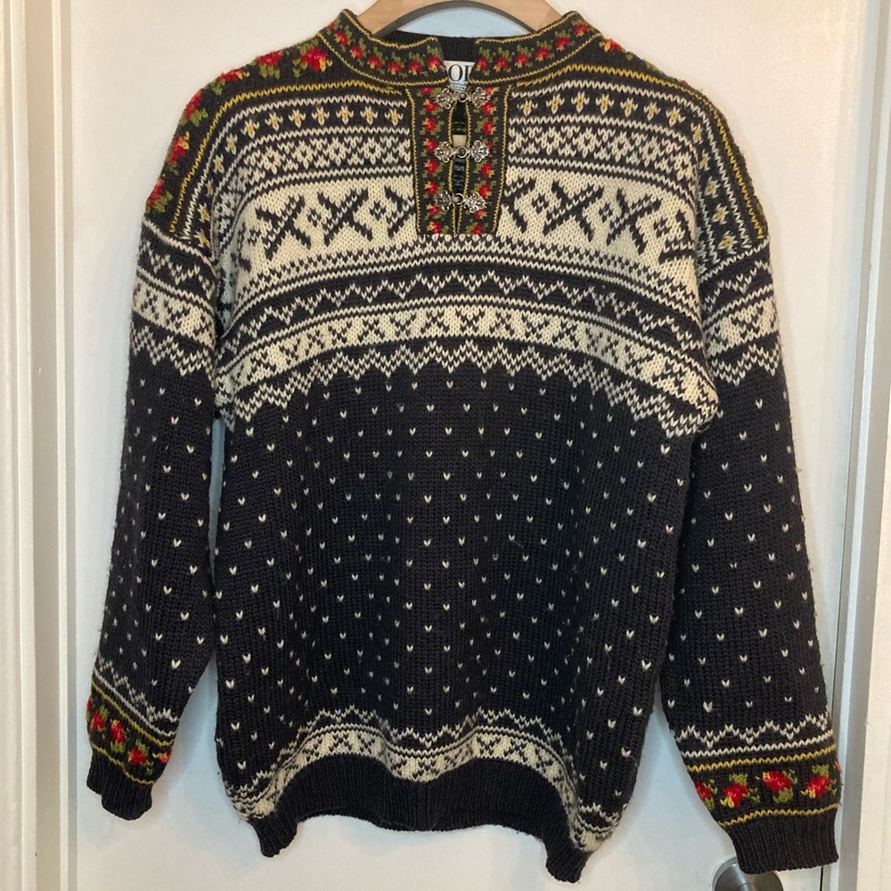 Drops Vintage Norwegian Wool Sweater - XL